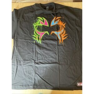 WWE USOS play hard in‎ the paint 3XL black T-shirt NOS